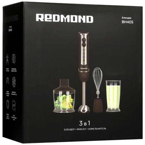 Купить Блендер погружной Redmond BH405 черный  5447604. Характеристики, отзывы и цены в Донецке