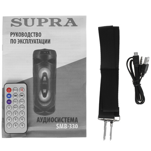 Купить Портативная аудиосистема SUPRA SMB-330, черный  5359108. Характеристики, отзывы и цены в Донецке