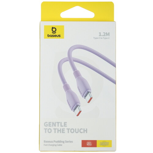 Купить Кабель круглый Baseus USB Type-C - USB Type-C фиолетовый 1.2 м  5495754. Характеристики, отзывы и цены в Донецке