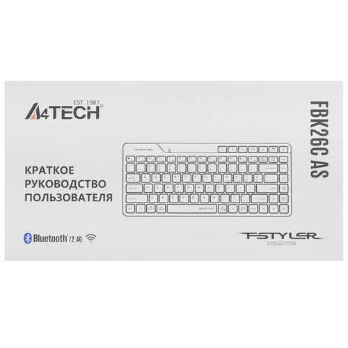 Купить Клавиатура проводная + беспроводная A4Tech Fstyler FBK26C AS  9299385. Характеристики, отзывы и цены в Донецке