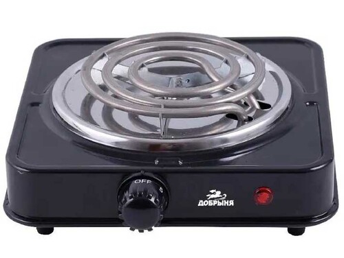 Купить Плита компактная электрическая Добрыня DO-2205B черный  5359331. Характеристики, отзывы и цены в Донецке