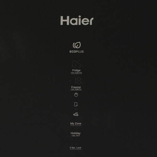 Купить Холодильник с морозильником   HAIER C4F640CGBGU1 черный  5628079. Характеристики, отзывы и цены в Донецке