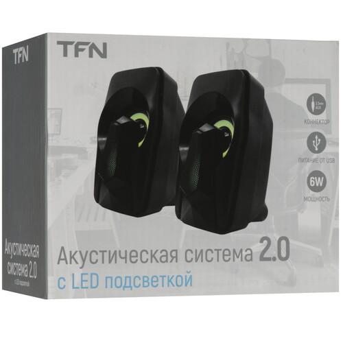 Купить Колонки TFN BS13-07 черный  5634129. Характеристики, отзывы и цены в Донецке
