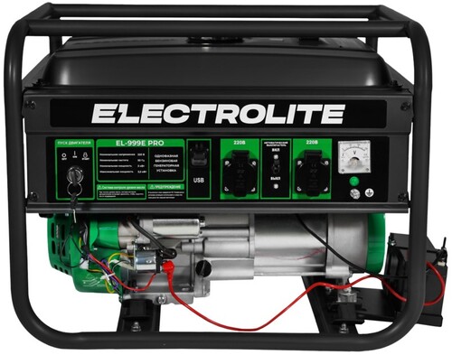 Купить Электрогенератор   бензиновый Electrolite EL 999E PRO  9239476. Характеристики, отзывы и цены в Донецке