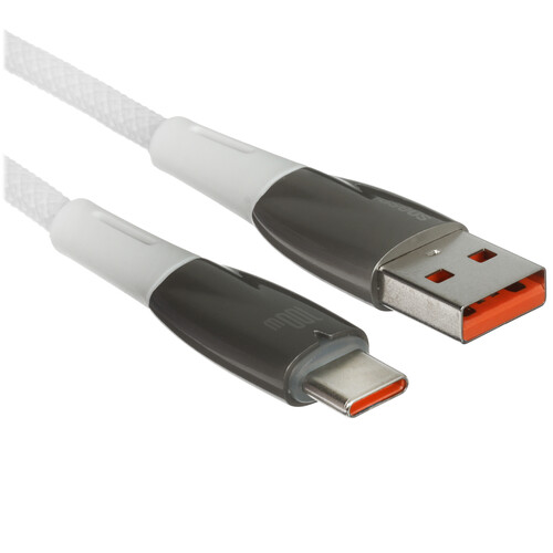 Купить Кабель круглый Baseus USB Type-C - USB 2.0 Type-A белый 1 м  9167118. Характеристики, отзывы и цены в Донецке