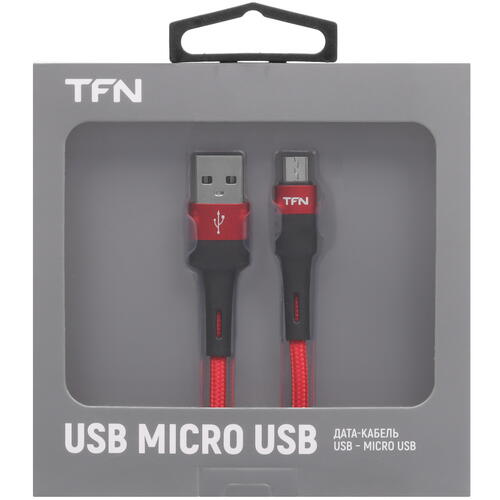 Купить Кабель круглый TFN micro USB - USB 2.0 Type-A красный 1.2 м  5465798. Характеристики, отзывы и цены в Донецке