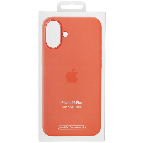 Купить Накладка  Apple Silicone Case для Apple iPhone 16 Plus оранжевый  5637300. Характеристики, отзывы и цены в Донецке