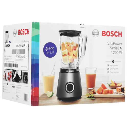 Купить Блендер стационарный Bosch VitaPower Serie | 4 MMB6141S серебристый  8197065. Характеристики, отзывы и цены в Донецке