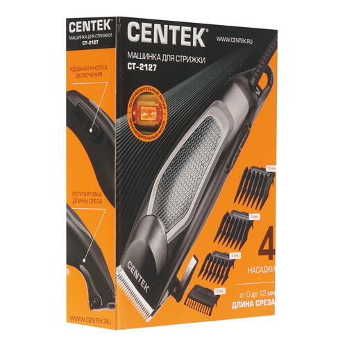 Купить Машинка для стрижки Centek CT-2127 серебристый/черный  8137398. Характеристики, отзывы и цены в Донецке