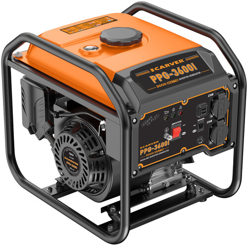 Купить Электрогенератор   бензиновый Carver PPG-3600I  9207037. Характеристики, отзывы и цены в Донецке