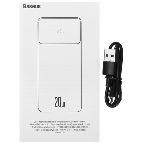 Купить Портативный аккумулятор Baseus Bipow Digital Display 20W черный  5011556. Характеристики, отзывы и цены в Донецке
