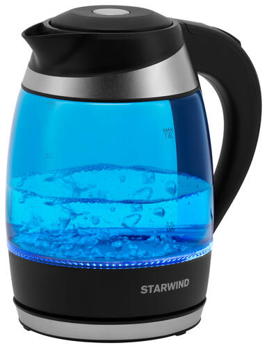 Купить Электрочайник Starwind SKG2216 синий  1149475. Характеристики, отзывы и цены в Донецке