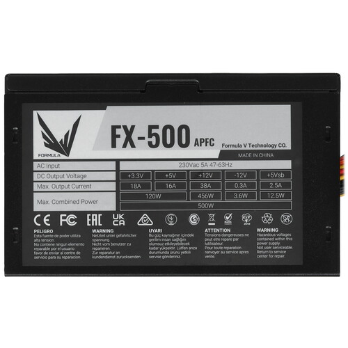 Купить Блок питания Formula V Line FX-500 [ZH1140BN91R0-01] черный  5611155. Характеристики, отзывы и цены в Донецке