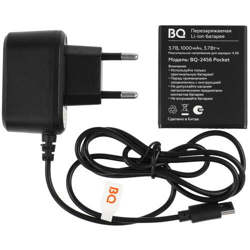 Купить Сотовый телефон BQ 2456 Pocket черный  9173471. Характеристики, отзывы и цены в Донецке