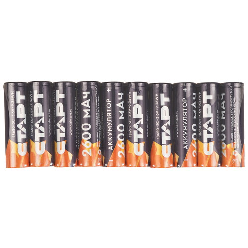 Купить Аккумулятор СТАРТ INR18650 2600 мА*ч  9250989. Характеристики, отзывы и цены в Донецке