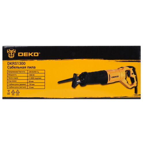 Купить Сабельная пила DEKO DKRS1300  9229347. Характеристики, отзывы и цены в Донецке