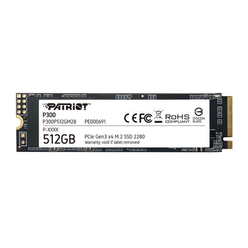 Купить 512 ГБ M.2 NVMe накопитель Patriot P300 [P300P512GM28]  1640882. Характеристики, отзывы и цены в Донецке