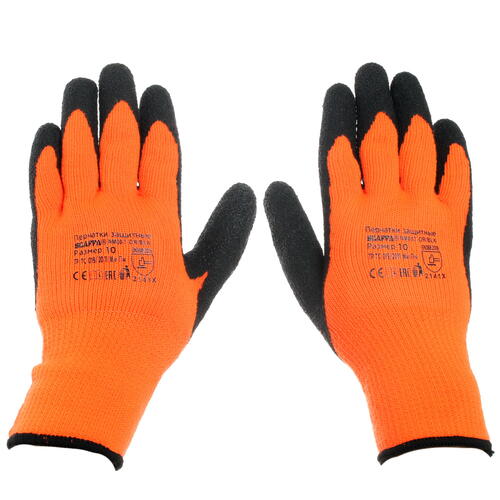 Купить Перчатки трикотажные с полимерным покрытием Scaffa NM007-OR/BLK  5349675. Характеристики, отзывы и цены в Донецке
