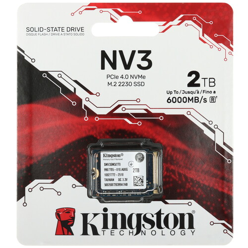 Купить 2000 ГБ M.2 NVMe накопитель Kingston NV3  5632847. Характеристики, отзывы и цены в Донецке
