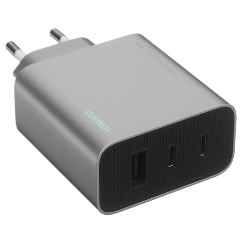 Купить Сетевое зарядное устройство CUKTECH GaN Charger 65W серебристый  5470324. Характеристики, отзывы и цены в Донецке