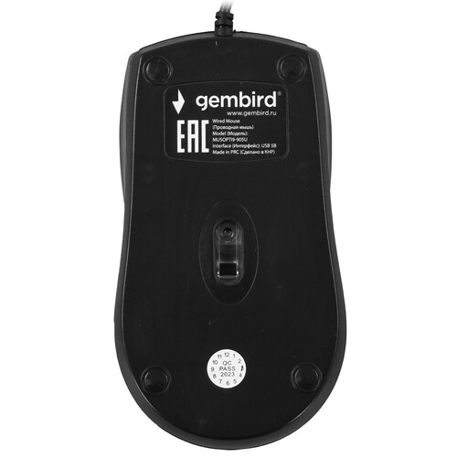 Купить Мышь проводная Gembird MUSOPTI9-905U  черный  1330800. Характеристики, отзывы и цены в Донецке