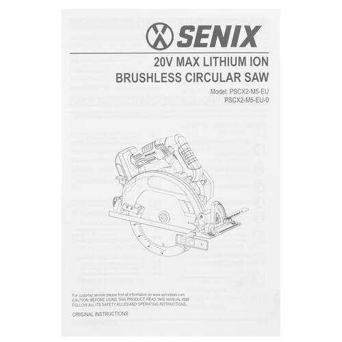 Купить Пила дисковая SENIX PSCX2-M5-EU 20 Volt Max X2  9070113. Характеристики, отзывы и цены в Донецке