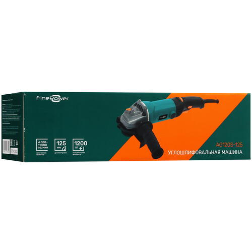 Купить Углошлифовальная машина (УШМ) FinePower AG120S-125  5093031. Характеристики, отзывы и цены в Донецке