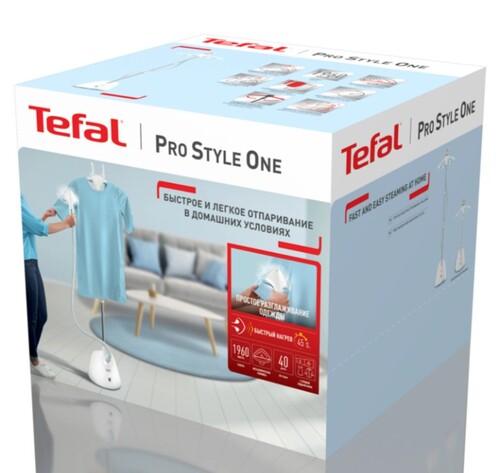 Купить Отпариватель Tefal Pro Style One IT2R04F1 белый  9308753. Характеристики, отзывы и цены в Донецке