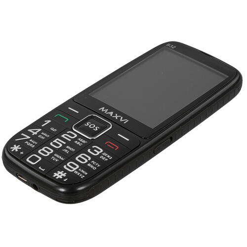 Купить Сотовый телефон Maxvi B32 черный  9945416. Характеристики, отзывы и цены в Донецке