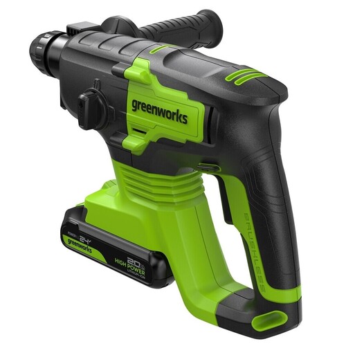 Купить Перфоратор GreenWorks GD24SDS2 24V  9305449. Характеристики, отзывы и цены в Донецке