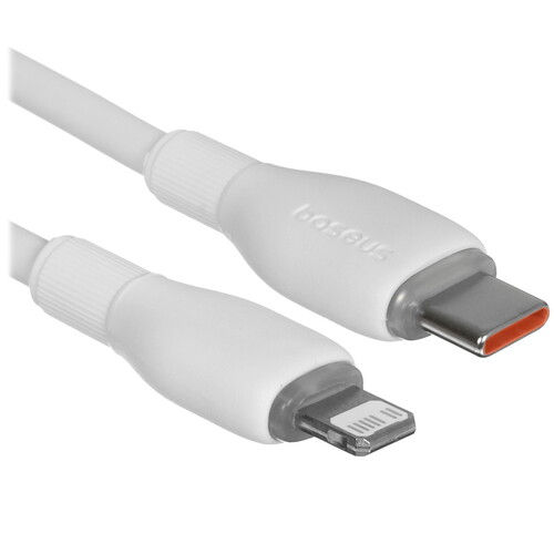 Купить Кабель круглый Baseus Lightning 8-pin - USB Type-C белый 1.2 м  9260748. Характеристики, отзывы и цены в Донецке