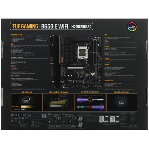 Купить Материнская плата ASUS TUF GAMING B650-E WIFI  5463178. Характеристики, отзывы и цены в Донецке