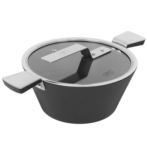 Купить Кастрюля Gipfel Supreme 2657 3 л 24 см черный  9223424. Характеристики, отзывы и цены в Донецке