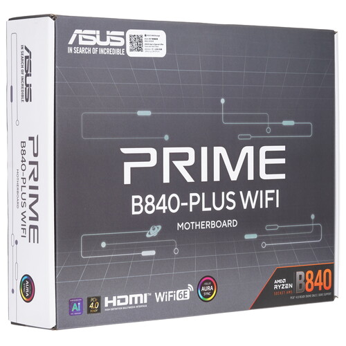 Купить Материнская плата ASUS PRIME B840-PLUS WI-FI  5618736. Характеристики, отзывы и цены в Донецке