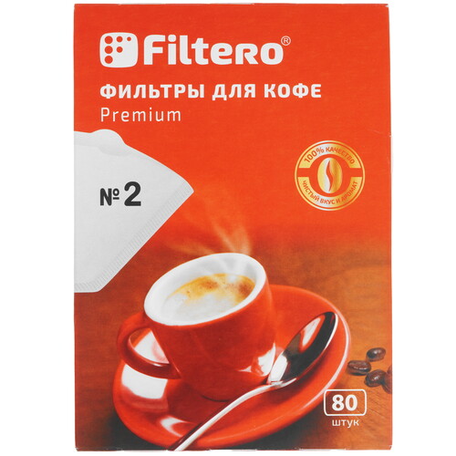 Купить Одноразовые фильтры для кофе Filtero №2/240 Premium №2 белый  9235050. Характеристики, отзывы и цены в Донецке