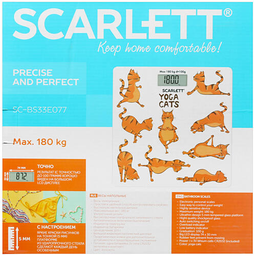 Купить Весы Scarlett SC-BS33E077 разноцветный  4852479. Характеристики, отзывы и цены в Донецке