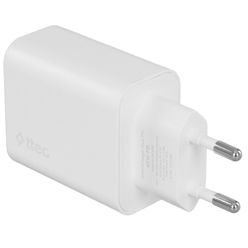 Купить Сетевое зарядное устройство TTEC SmartCharger Duo PD белый  9202671. Характеристики, отзывы и цены в Донецке