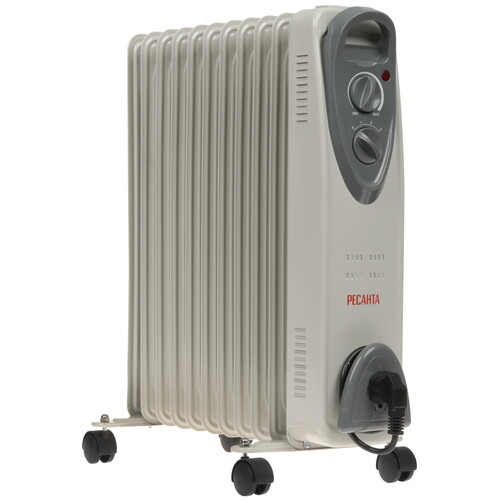 Купить Масляный обогреватель Ресанта ОМ-11 белый  9291745. Характеристики, отзывы и цены в Донецке
