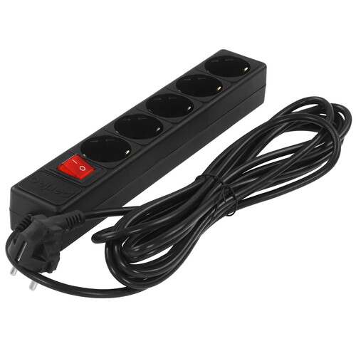 Купить Сетевой фильтр Perfeo POWER+ PF-PP-5/5.0-B черный  9172315. Характеристики, отзывы и цены в Донецке
