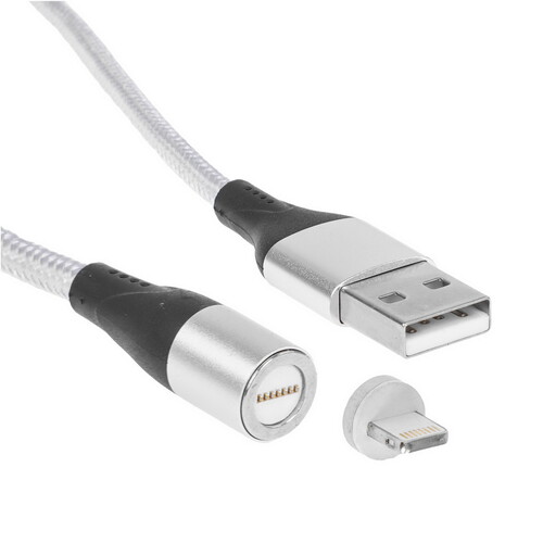 Купить Кабель круглый JETACCESS Lightning 8-pin - USB 2.0 Type-A белый 1 м  5617826. Характеристики, отзывы и цены в Донецке