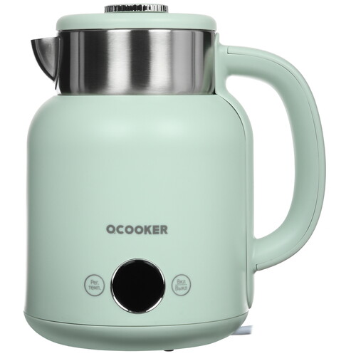 Купить Электрочайник Qcooker CR-SH1501 зеленый  5491768. Характеристики, отзывы и цены в Донецке