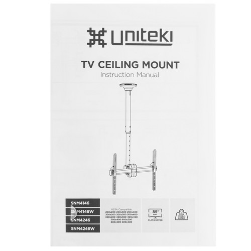 Купить Кронштейн для ТВ UNITEKI SNM4246W белый  9298781. Характеристики, отзывы и цены в Донецке
