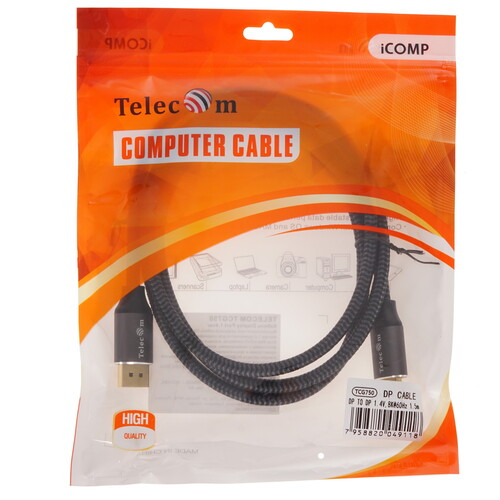 Купить Кабель  Telecom DisplayPort - DisplayPort, 1.5 м  5343276. Характеристики, отзывы и цены в Донецке
