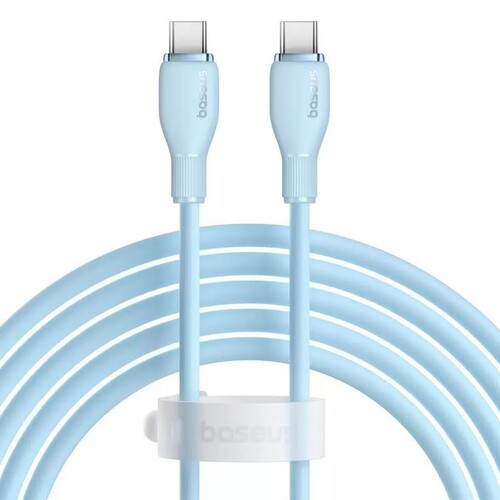 Купить Кабель круглый Baseus USB Type-C - USB Type-C голубой 2 м  9260761. Характеристики, отзывы и цены в Донецке