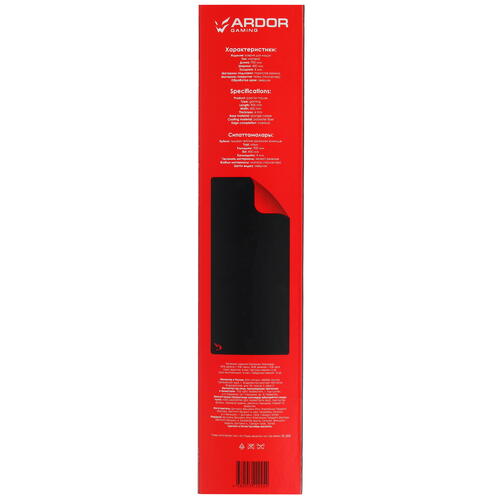 Купить Коврик ARDOR GAMING GM-XL Black&Red Heavy (XL) черный  5056341. Характеристики, отзывы и цены в Донецке