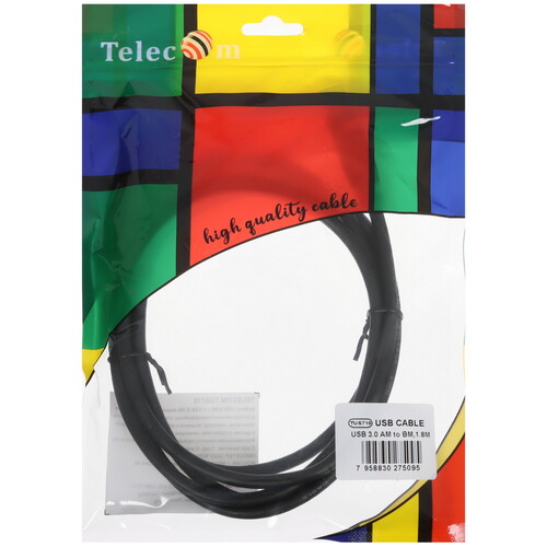 Купить Кабель Telecom USB 3.2 Gen 1 Type-A - USB 3.2 Gen1 Type-B  5471452. Характеристики, отзывы и цены в Донецке