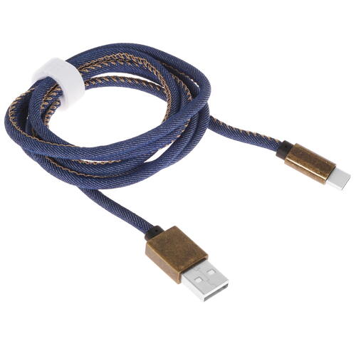 Купить Кабель круглый DEPPA USB Type-C - USB 2.0 Type-A синий 1.2 м  4826653. Характеристики, отзывы и цены в Донецке