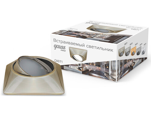 Купить Светильник потолочный Gauss CA070 бронзовый/бронзовый  9126726. Характеристики, отзывы и цены в Донецке