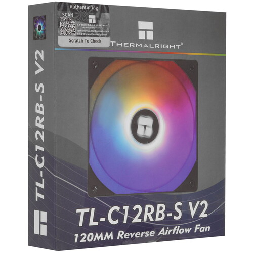 Купить Реверсный вентилятор Thermalright TL-C12RB-S V2  черный  5615580. Характеристики, отзывы и цены в Донецке