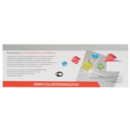 Купить Картридж лазерный Colortek CF412X (410X) Y желтый  1377619. Характеристики, отзывы и цены в Донецке